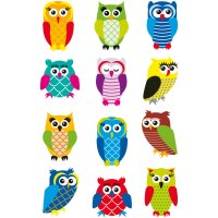 HERMA Sticker MAGIC Chouettes, film brillant