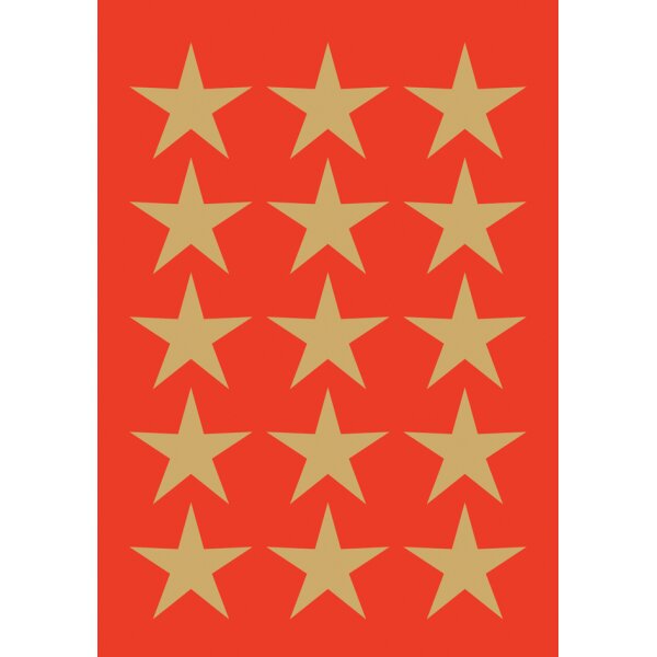 HERMA Weihnachts-Sticker DECOR "Sterne", 22 mm, gold