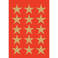 HERMA Autocollants de Noël DECOR étoiles, 22...