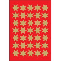 HERMA Weihnachts-Sticker DECOR "Sterne", 22 mm, gold