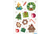 HERMA Sticker Weihnachten 15072 bunt 36 Stück 3 Blatt