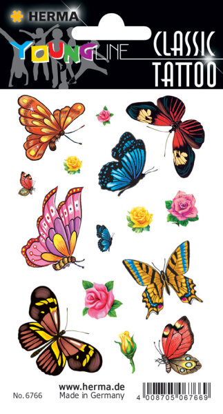 HERMA CLASSIC Tatouages Colour Papillons