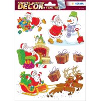HERMA Weihnachts-Fensterbild "Sterne", gold