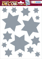 HERMA Weihnachts-Fensterbild "Sterne", silber