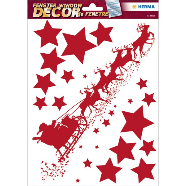 HERMA Image de Noël pour fenêtre Joies de Noël