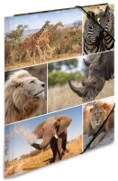 HERMA Eckspannermappe "Afrika Tiere", aus...