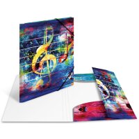 HERMA Chemise à élastiques Graffiti, en PP, A4