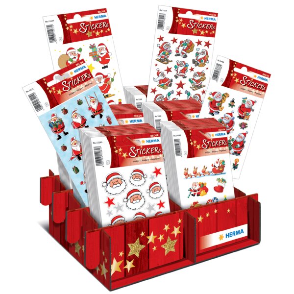 HERMA Weihnachts-Sticker DECOR "Nikolaus & Co.", Display