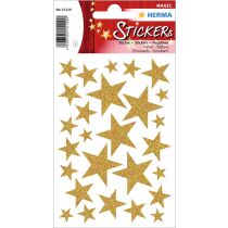 HERMA Weihnachts-Sticker MAGIC "Sterne gold",...