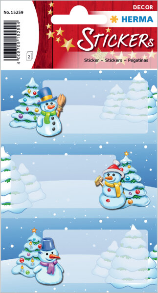 HERMA Weihnachts-Sticker DECOR "Winterlandschaft"