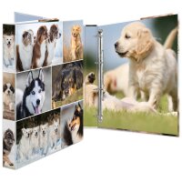 HERMA Classeur à anneaux chiens, A4,...