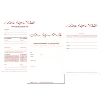 RNK Verlag Vordruck Testament "Mein letzter Wille"