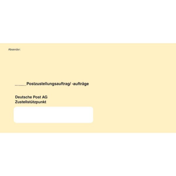 RNK Verlag Zustellungsumschlag, 235 x 125 mm, ohne Fenster