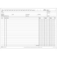 RNK Verlag Kontokorrentkarte, DIN A5 quer, weiss