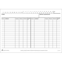 RNK Verlag Lager-Kontrollkarte, DIN A5 quer, weiss