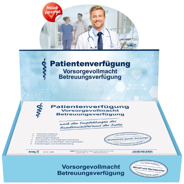 RNK Verlag Vordruck "Patientenverfügung", im Thekendisplay