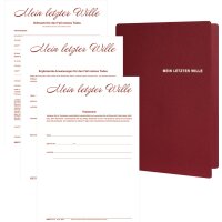 RNK Verlag Mappe "Mein letzter Wille" für...