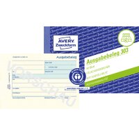 AVERY Zweckform Formularbuch "Ausgabebeleg", A6...