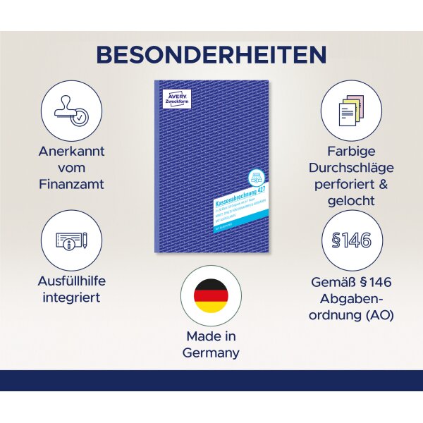 AVERY Zweckform Formularbuch "Zählprotokoll", DIN A5