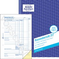 AVERY Zweckform Formularbuch "Kassenbericht", A5
