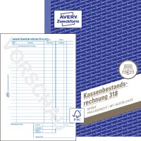AVERY Zweckform Formularbuch "Kassenbericht...
