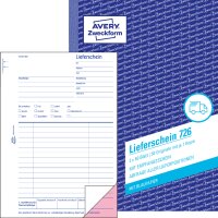 AVERY Zweckform Formularbuch Lieferschein, 2 x 50 Blatt