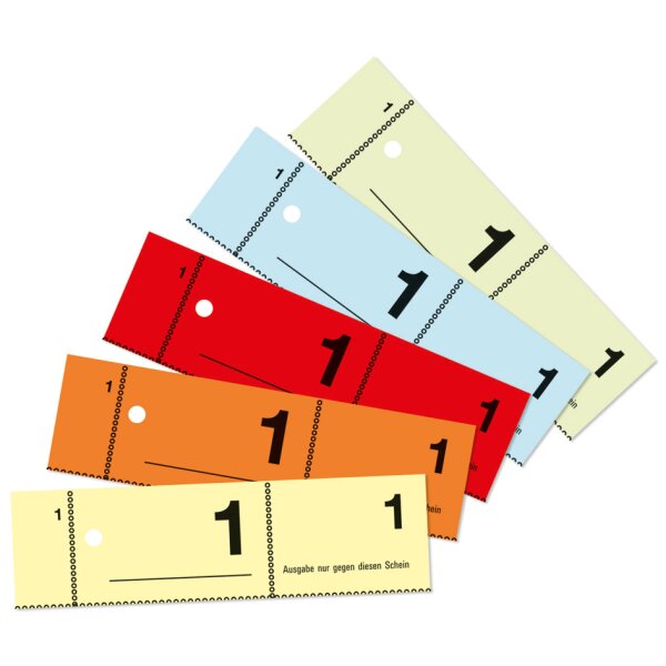 AVERY Zweckform Formularbuch "Garderobennummern", 1-500, A6