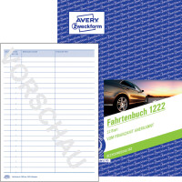 AVERY Zweckform Formularbuch Fahrtenbuch, A5, 40 Blatt