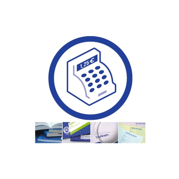 AVERY Zweckform Formularbuch Kassenblock, 2 x 50 Blatt