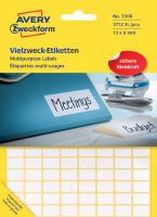 AVERY Zweckform Vielzweck-Etiketten, 38 x 18 mm, weiss, FP