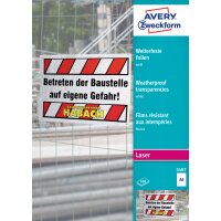 AVERY Zweckform Folien A4, weiss, beschichtet,...