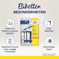 AVERY Zweckform Ordnerrücken-Etiketten, 61 x 297 mm,...