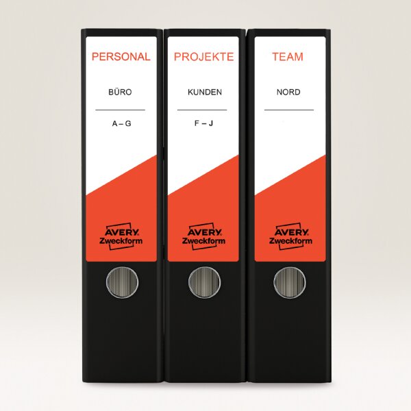 AVERY Zweckform Etiquette pour dos de classeur, jaune