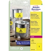 AVERY Zweckform Etiquette film, 99,1 x 42,3 mm, jaune