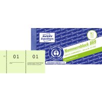AVERY Zweckform Nummernblock 1 - 1000, 105 x 53 mm,...