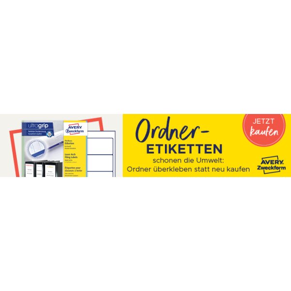 AVERY Zweckform Etiquette pour dos de classeur, 38 x 297 mm