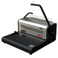 pavo Plastikbindegerät HD comb binder, silber schwarz