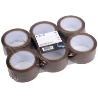 pavo Verpackungsklebeband, 50 mm x 66 m, transparent, PP