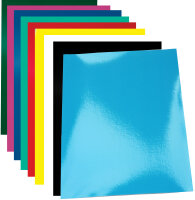 pavo Einbanddeckel Chromolux, glänzend, DIN A4, blau