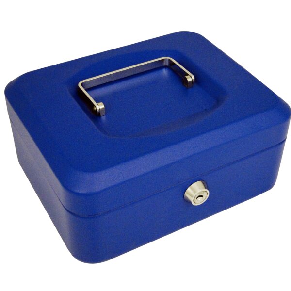 pavo Geldkassette, blau, Masse: (B)150 x (T)115 x (H)80 mm