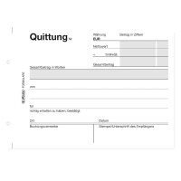herlitz Formularbuch "Quittung 402", DIN A6, 2...