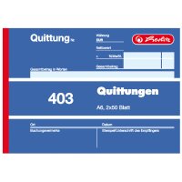herlitz Formularbuch "Quittung 402", DIN A6, 2...