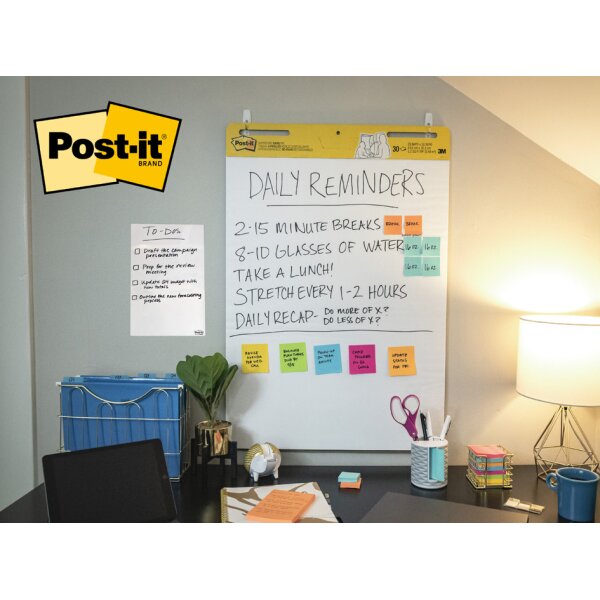 Post-it Bloc de conf&eacute;rence Wall Pad, 508 x 584 mm, blanc