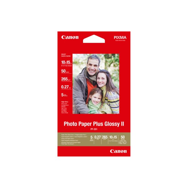 CANON Photo Paper Plus 265g 10x15cm PP2014x6 InkJet glossy II 50 Blatt