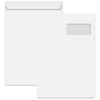 Clairefontaine Versandtaschen C4, 229 x 324 mm, weiss