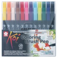 SAKURA Pinselstift Koi Coloring Brush, 12er Etui