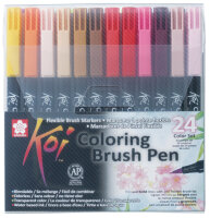 SAKURA Stylo pinceau Koi Coloring Brush, étui de 24
