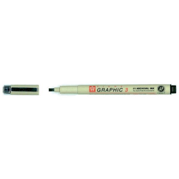SAKURA Grafikstift PIGMA GRAPHIC 3, schwarz