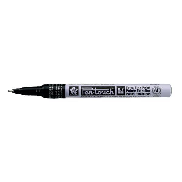 SAKURA Permanent-Marker Pen-Touch Extra Fein, silber
