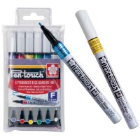 SAKURA Permanent-Marker Pen-Touch Fein, 6er Etui